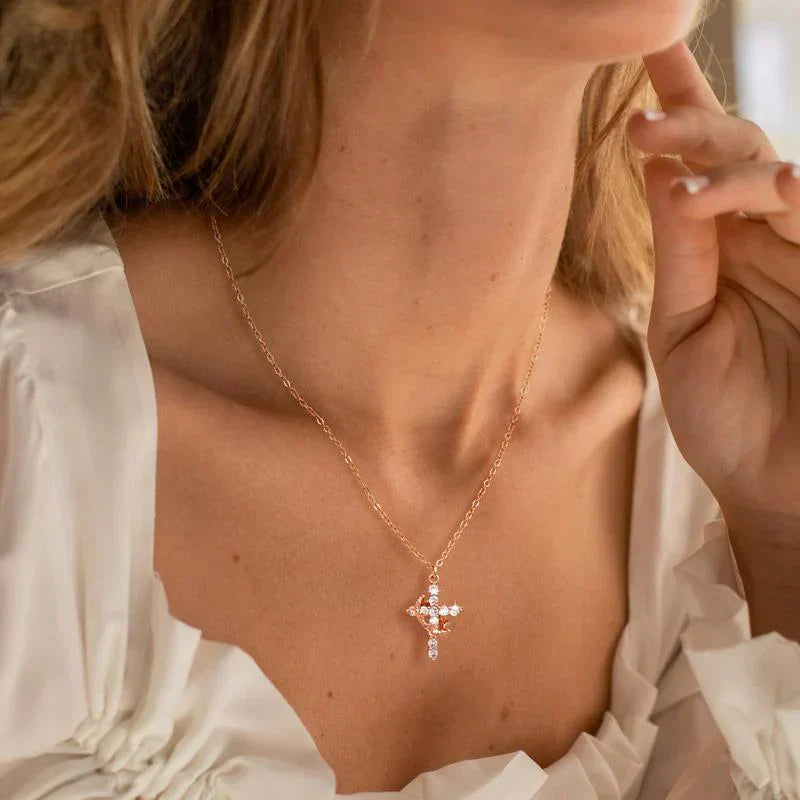 Bloom™ | Collier Croix et Couronne