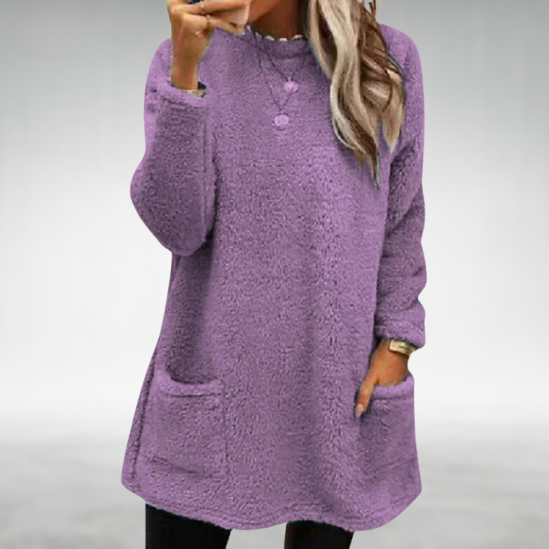 Christel | Fleece sweater with pockets