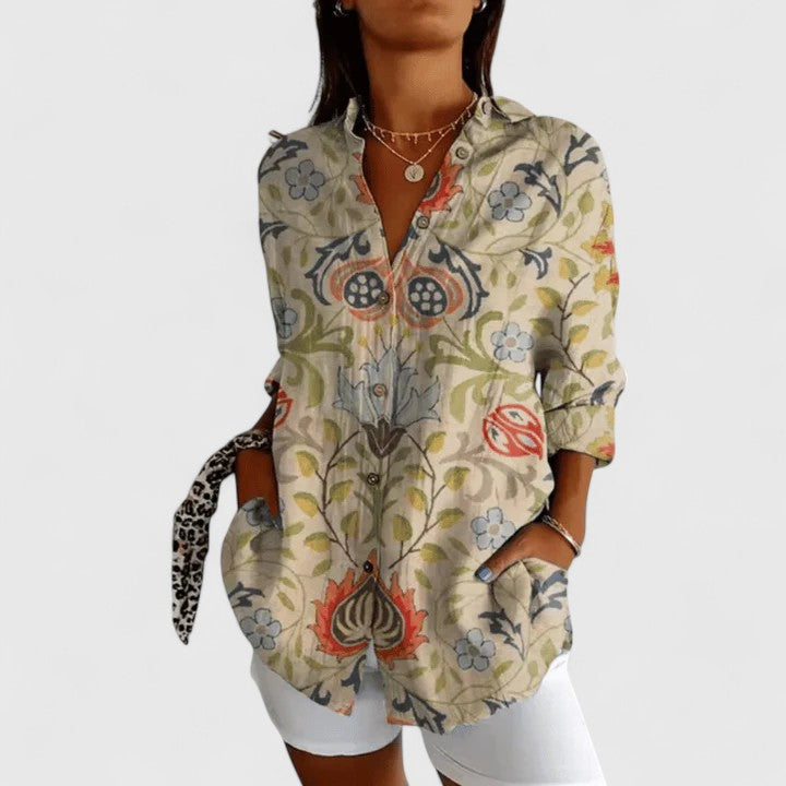 Katarine | Blouse Florale Elégante