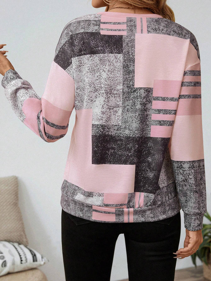 Thekla | Pull imprimé graphique avec fermeture éclair