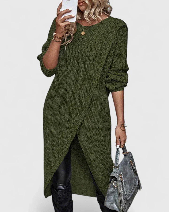 Elsemiek | Elegante trui-jurk met rechte pasvorm