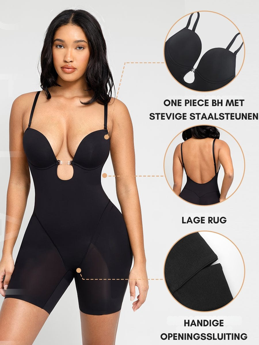 Bloom ™ |  Plunge Bodysuit met Verwijderbare Pads