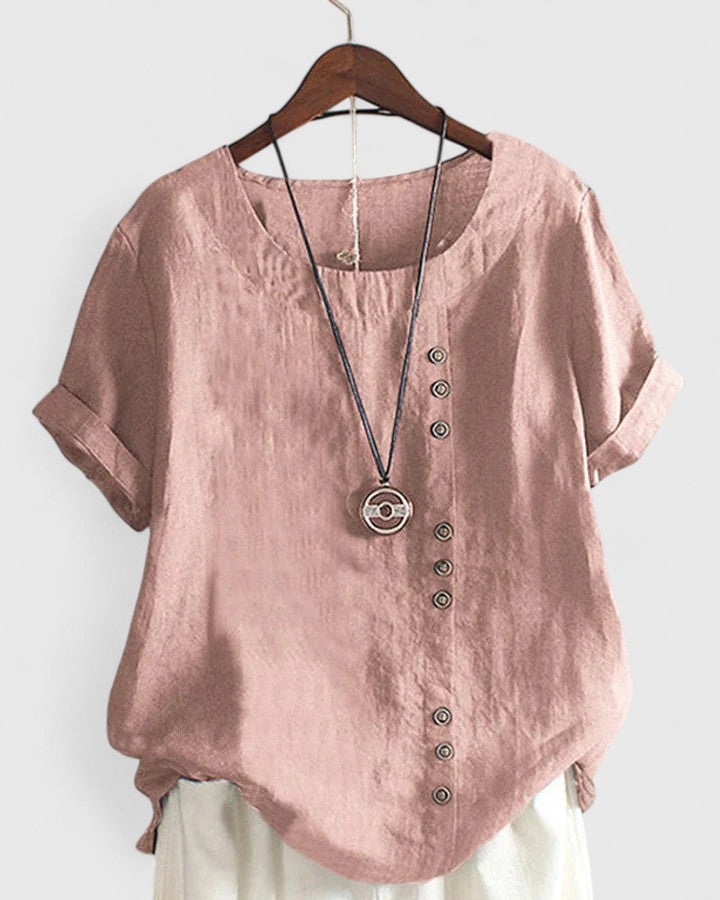 Élisavie | Blouse Confortable à Manches Courtes
