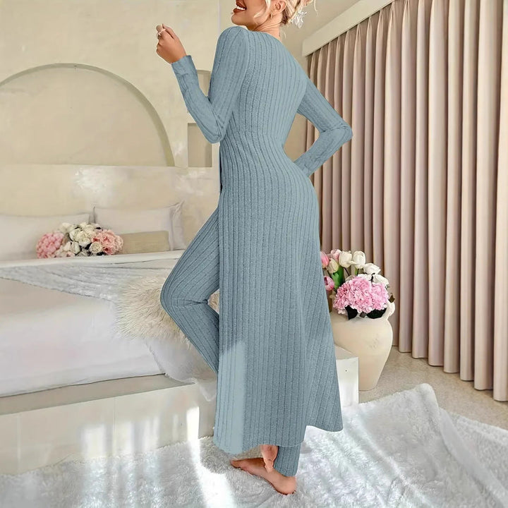 Aukelien | ribbelde tweedelige set