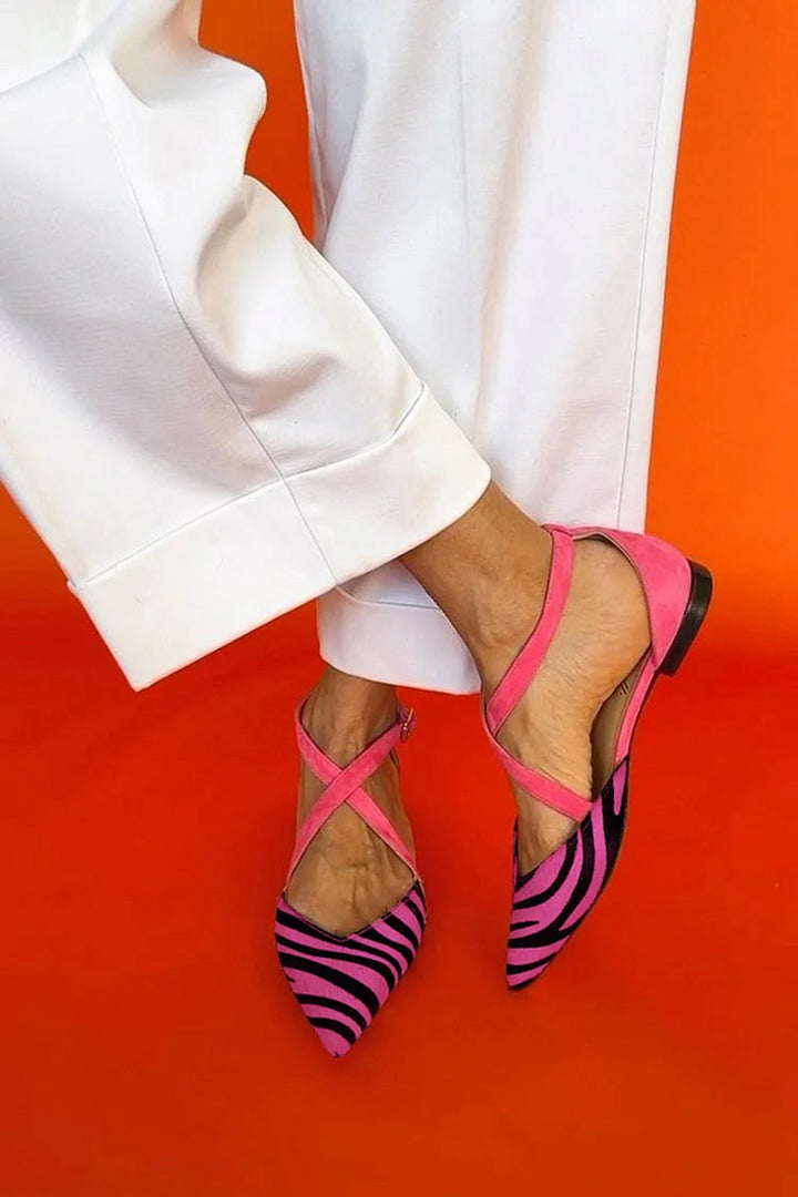 Miranda - Ballerines à lanières croisées élégantes