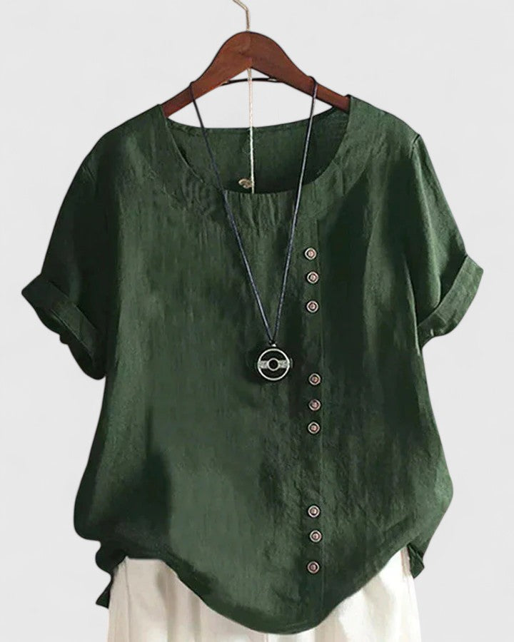 Élisavie | Blouse Confortable à Manches Courtes