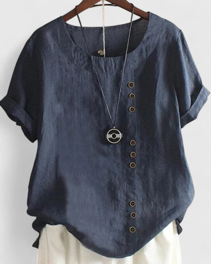Élisavie | Blouse Confortable à Manches Courtes