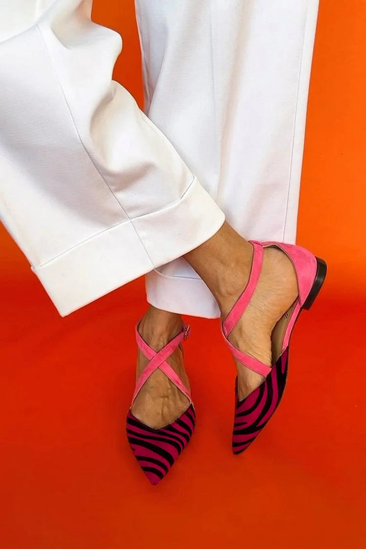 Miranda - Ballerines à lanières croisées élégantes