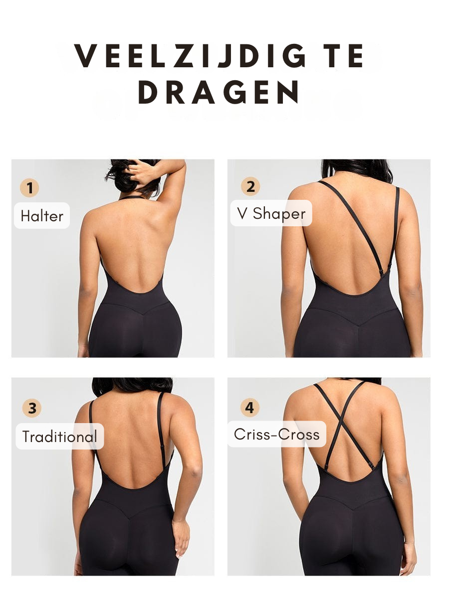 Bloom ™ |  Plunge Bodysuit met Verwijderbare Pads