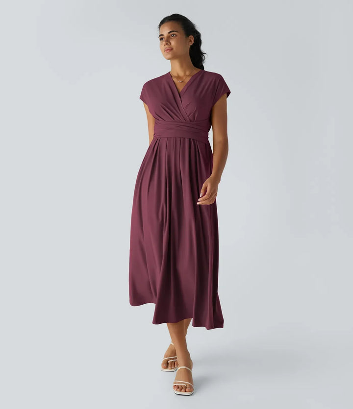 Lynn |  Elegante Wikkeljurk met Hoge Taille