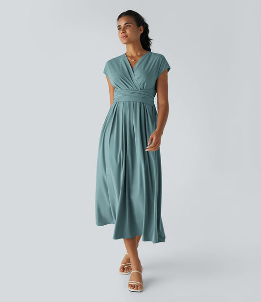 Lynn | Robe portefeuille élégante à taille haute