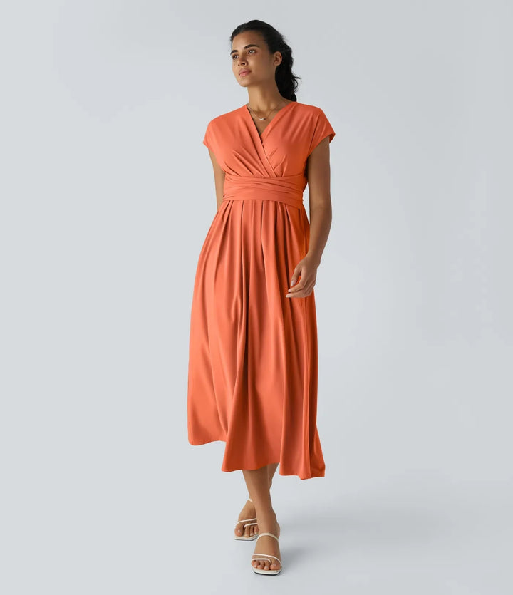 Lynn |  Elegante Wikkeljurk met Hoge Taille