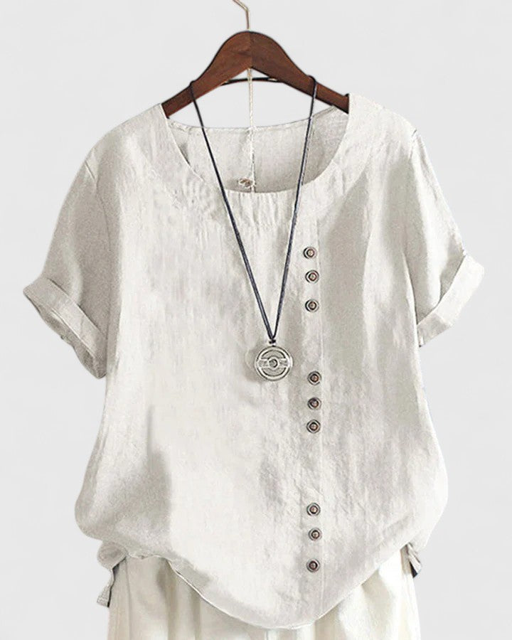 Élisavie | Blouse Confortable à Manches Courtes