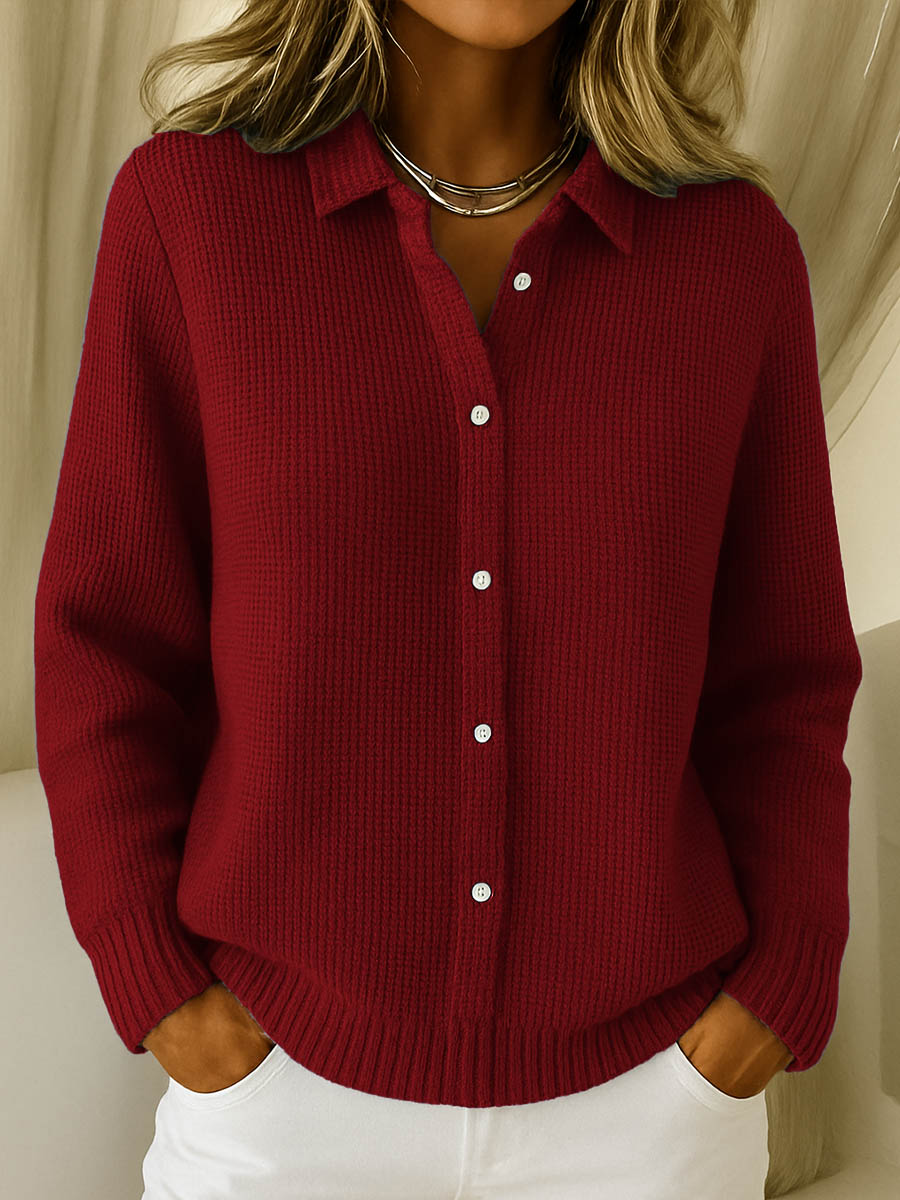 Betsy | Gilet classique en maille boutonnée