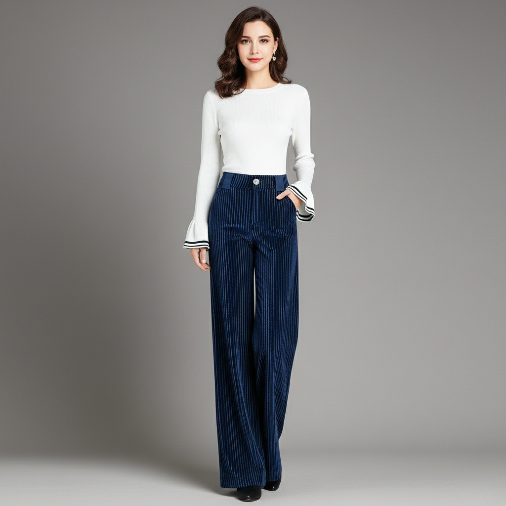 Lotus | Pantalon et velours tricoté taille haute pour femme