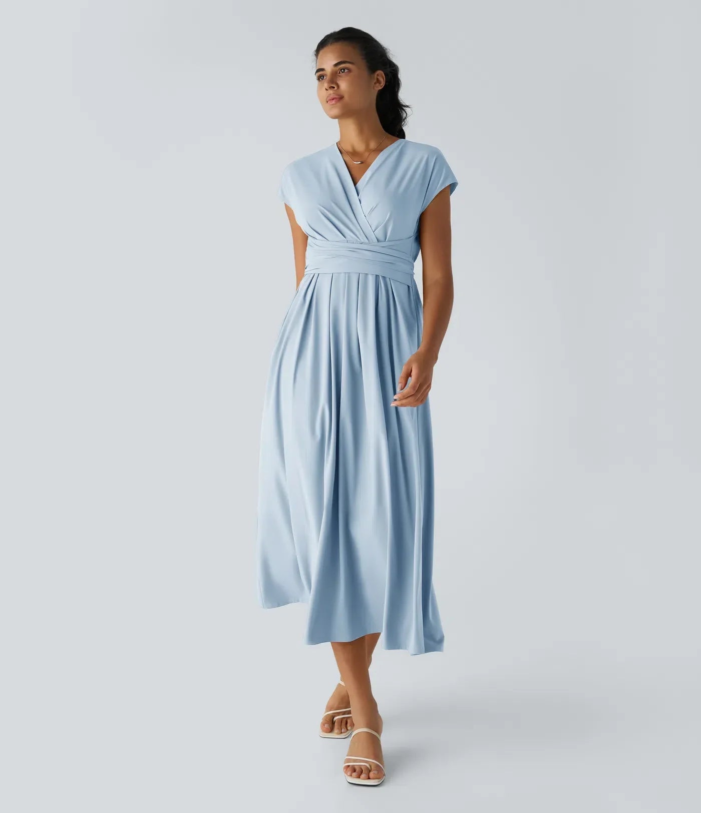 Lynn | Elegant Wrap Dress with High Waist
