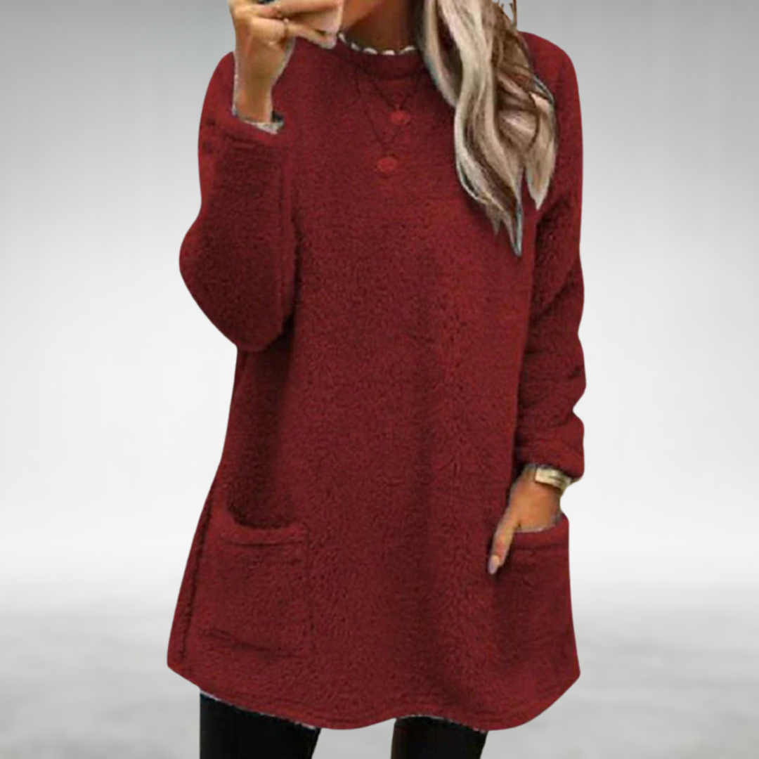 Christel | Fleece sweater with pockets