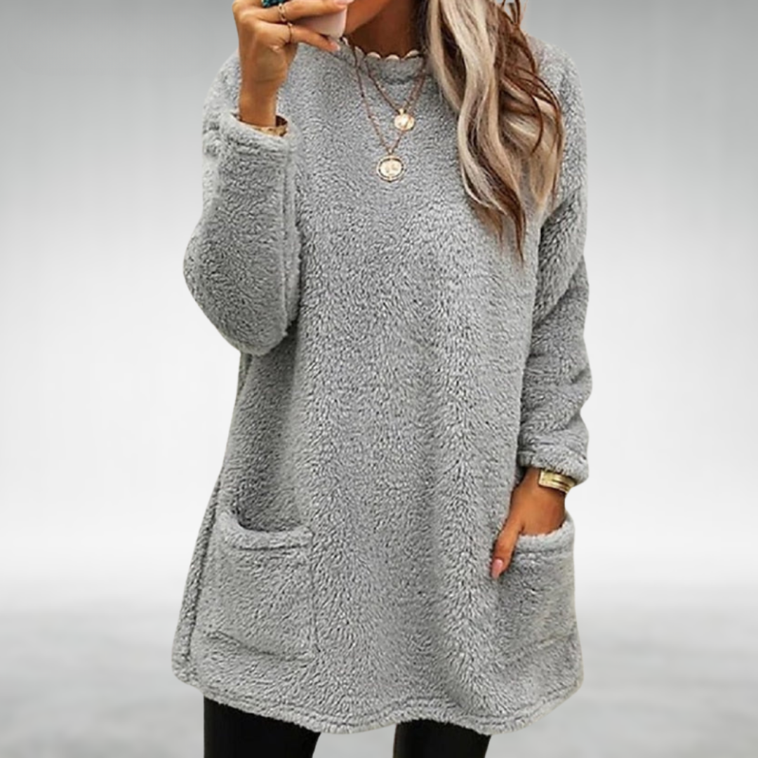 Christel | Fleece sweater with pockets