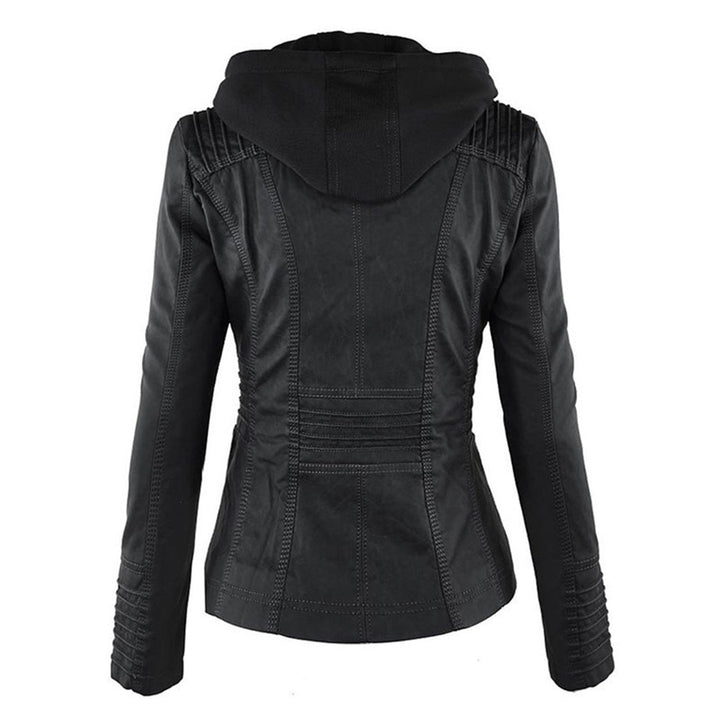 Eva™ | Veste en cuir élégante avec capuche