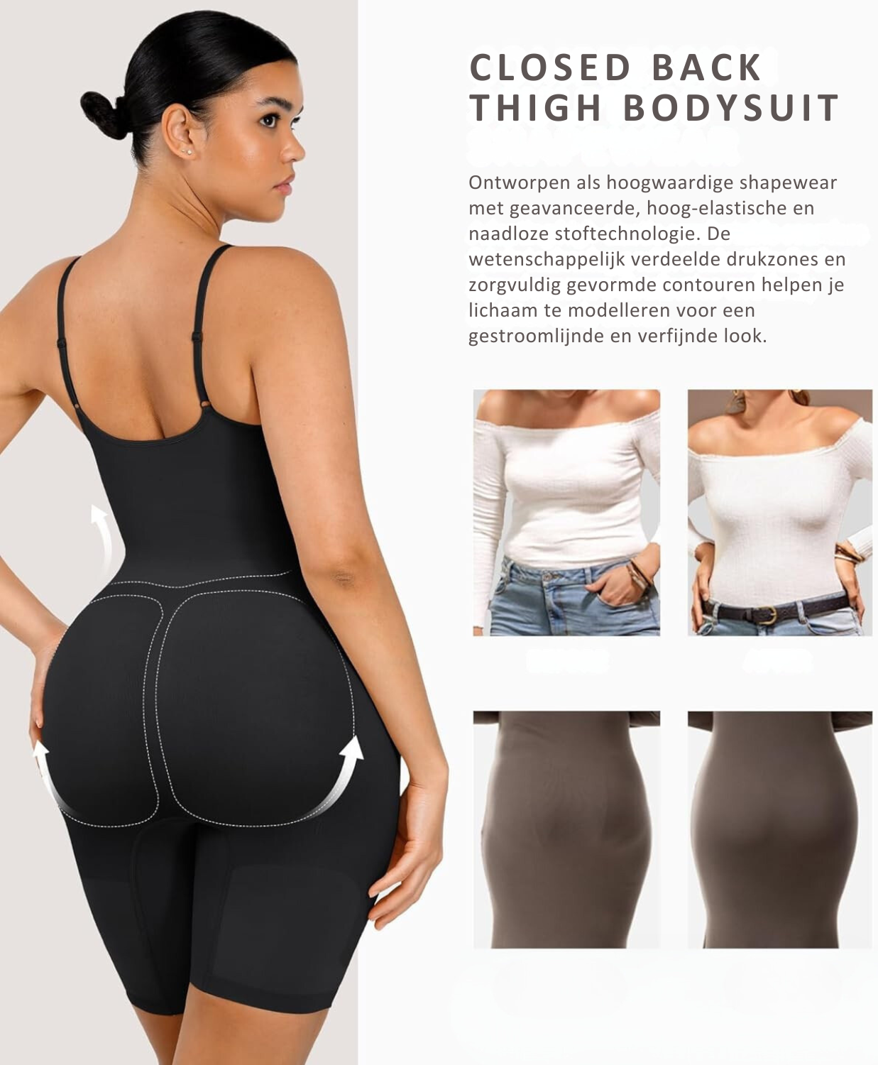 Bloom ™ | Closed Back Thigh Bodysuit