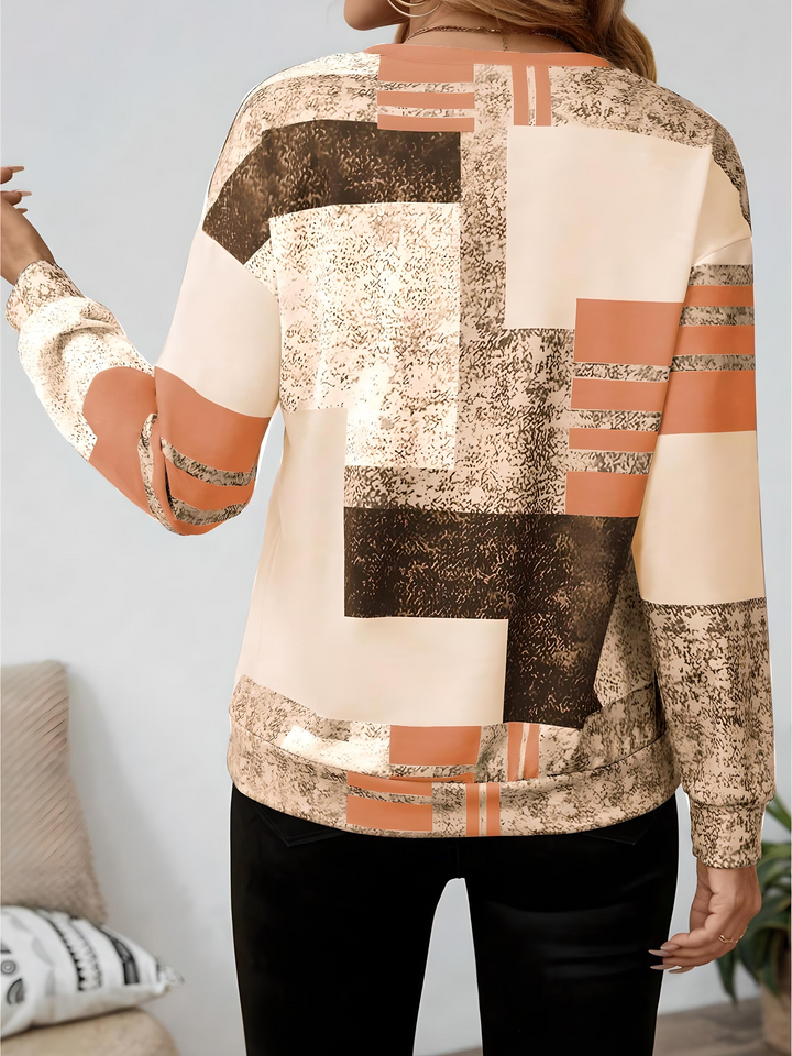 Thekla | Pull imprimé graphique avec fermeture éclair