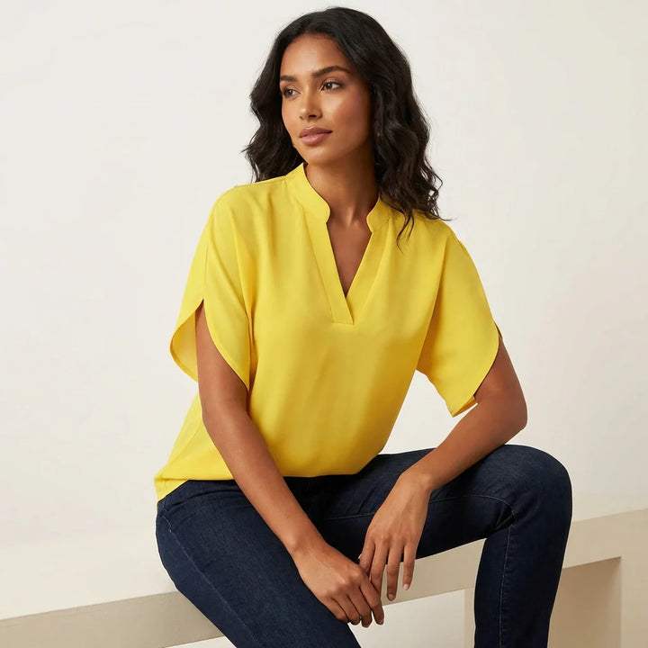 Blouse d'été légère à col en V pour femme - Aurélie