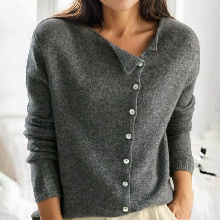 Boukje | Pull asymétrique à boutons