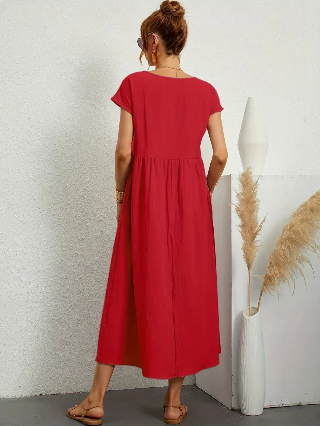 Gabrielle™ — Robe midi fluide, élégance intemporelle