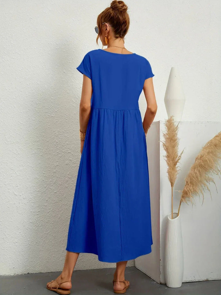 Gabrielle™ — Robe midi fluide, élégance intemporelle