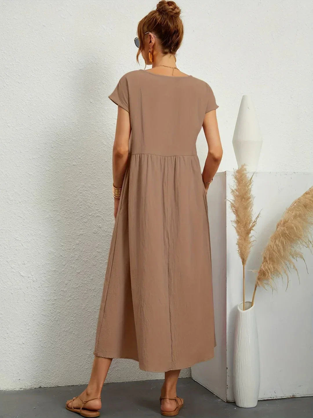 Gabrielle™ — Robe midi fluide, élégance intemporelle