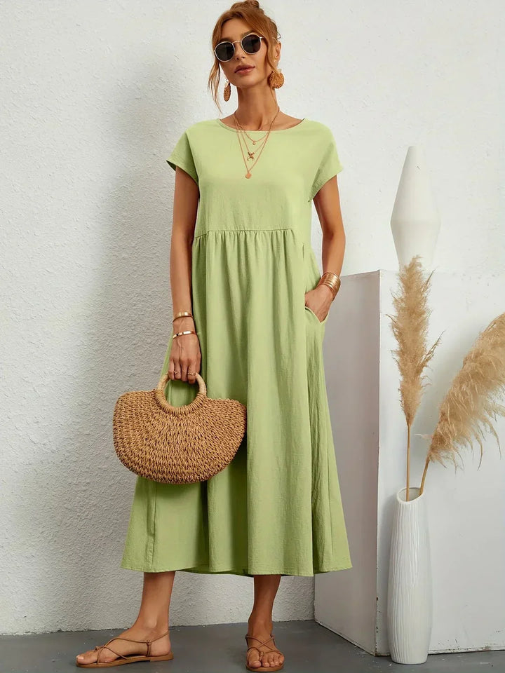 Gabrielle™ — Robe midi fluide, élégance intemporelle