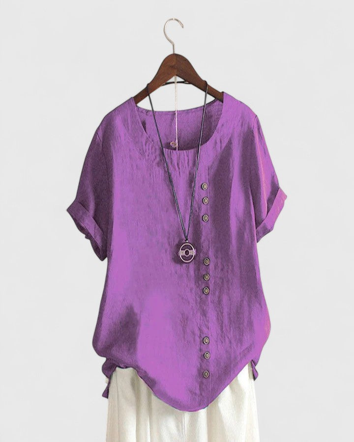 Élisavie | Blouse Confortable à Manches Courtes