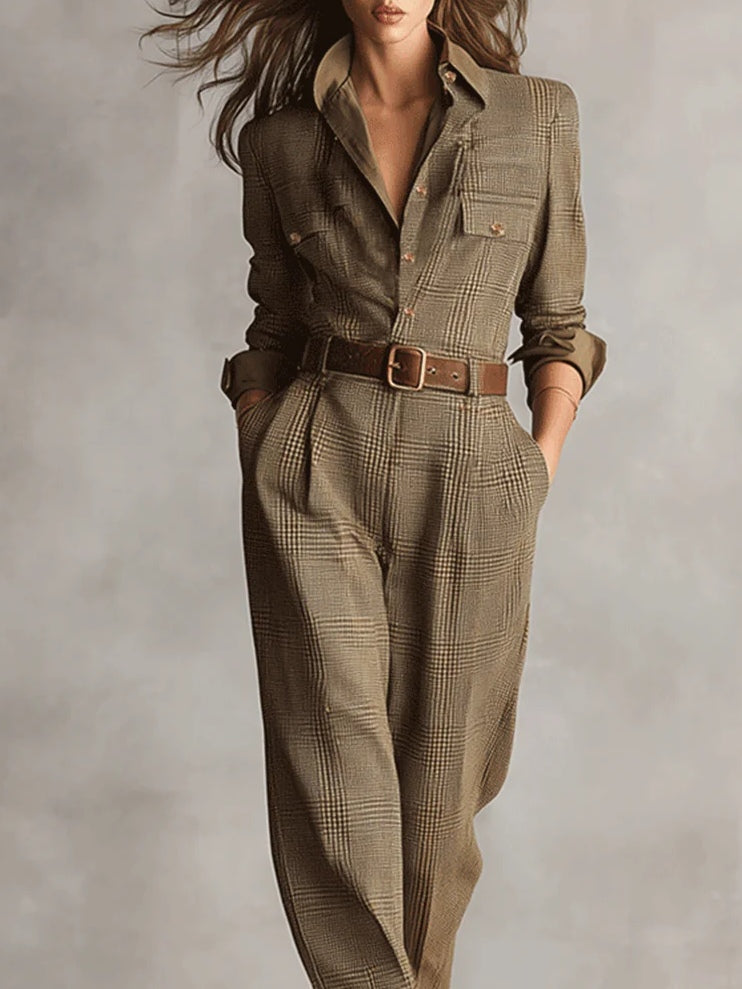 Margien | Moderne getailleerde jumpsuit