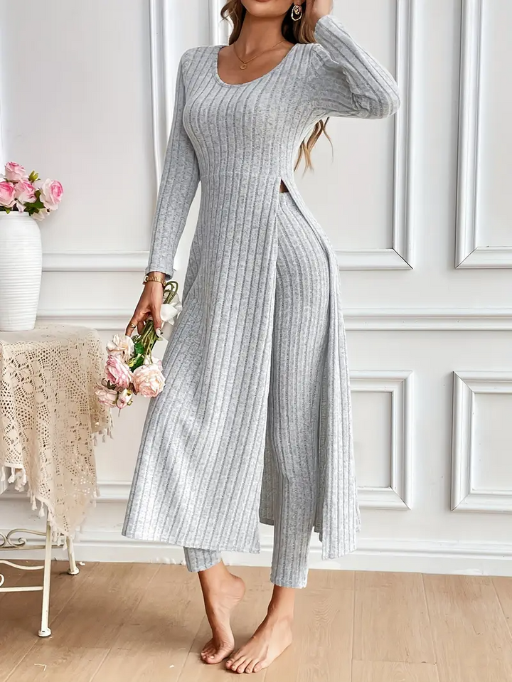 Aukelien | ribbelde tweedelige set