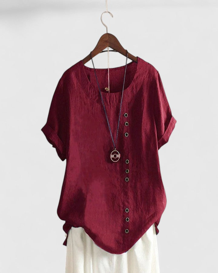 Élisavie | Blouse Confortable à Manches Courtes
