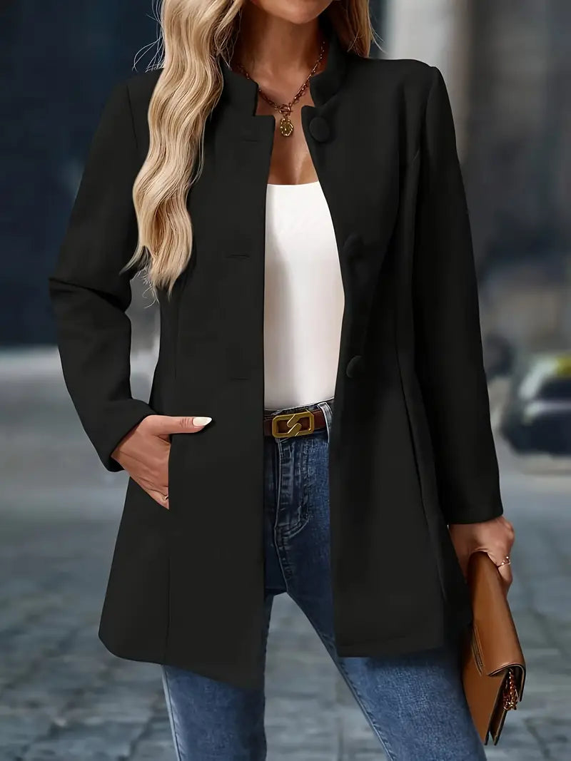 Gerda | Blazer tendance à simple boutonnage