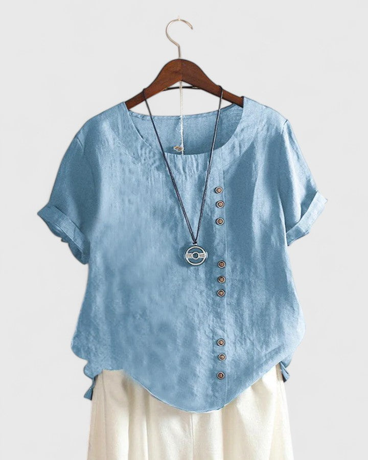 Élisavie | Blouse Confortable à Manches Courtes