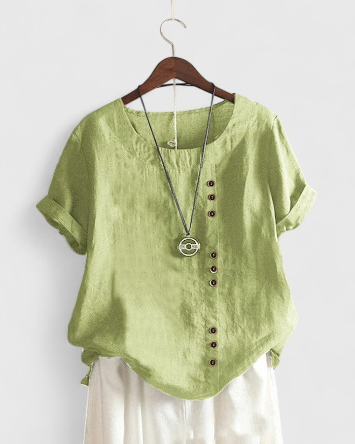 Élisavie | Blouse Confortable à Manches Courtes