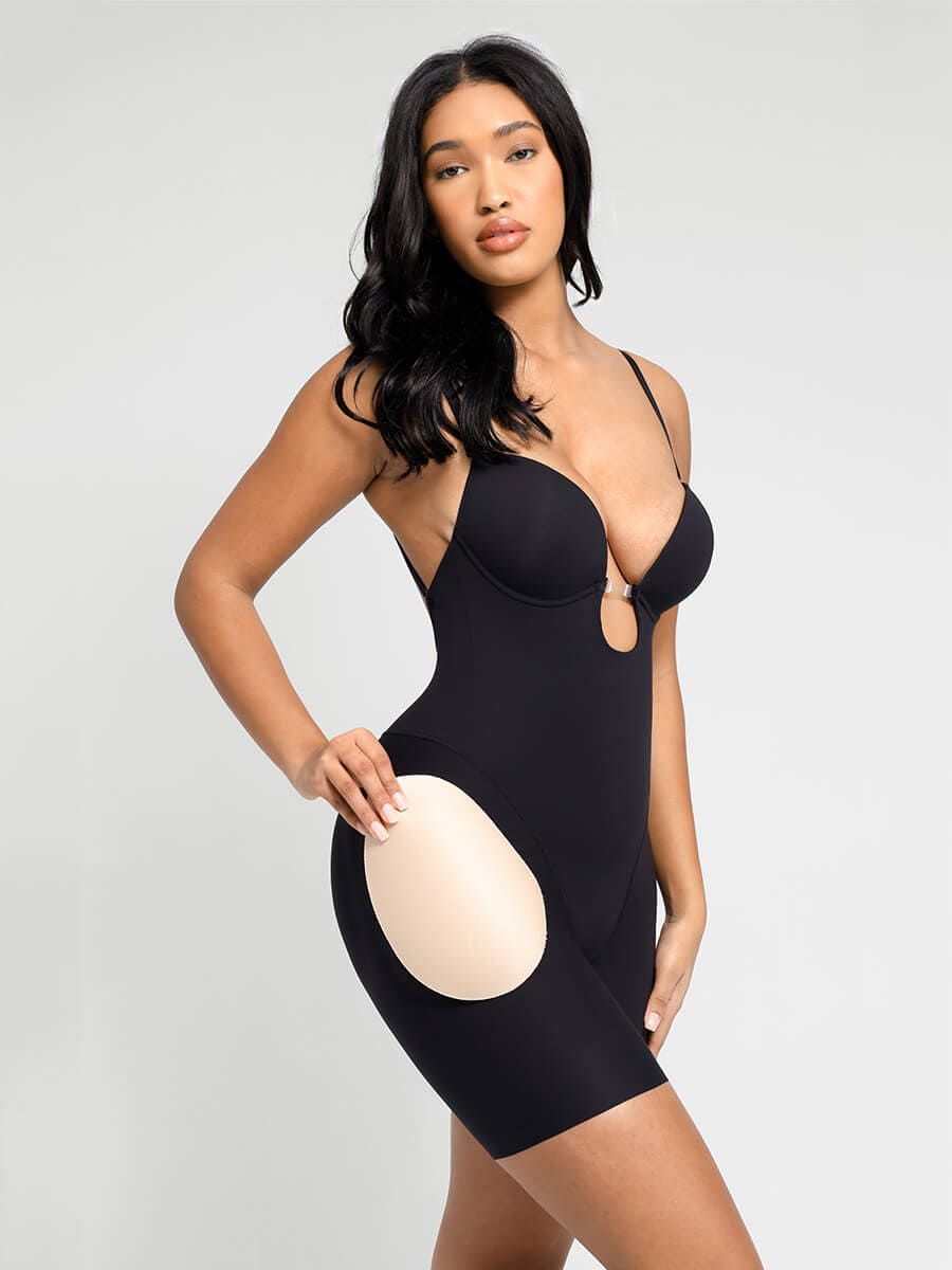 Bloom ™ |  Plunge Bodysuit met Verwijderbare Pads