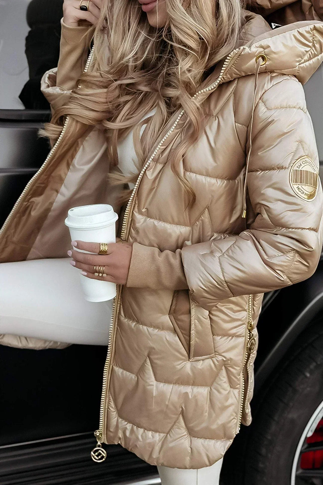 Aurelia™ | Un manteau d'hiver élégant qui vous fait rayonner