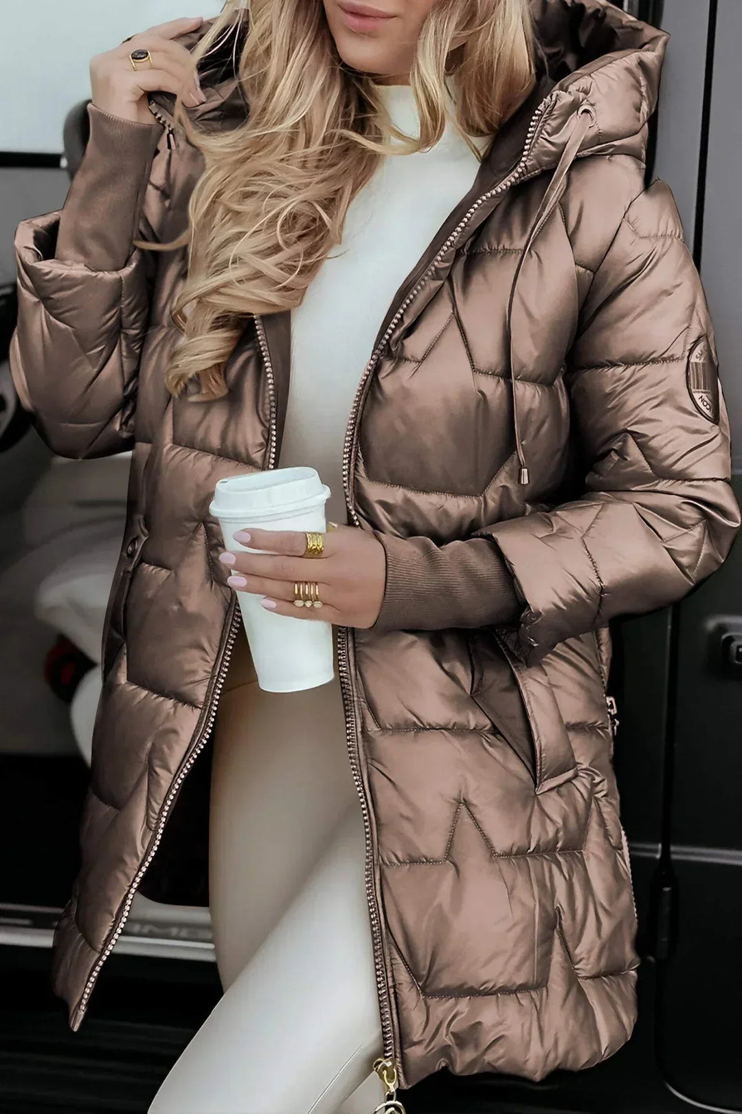 Aurelia™ | Un manteau d'hiver élégant qui vous fait rayonner
