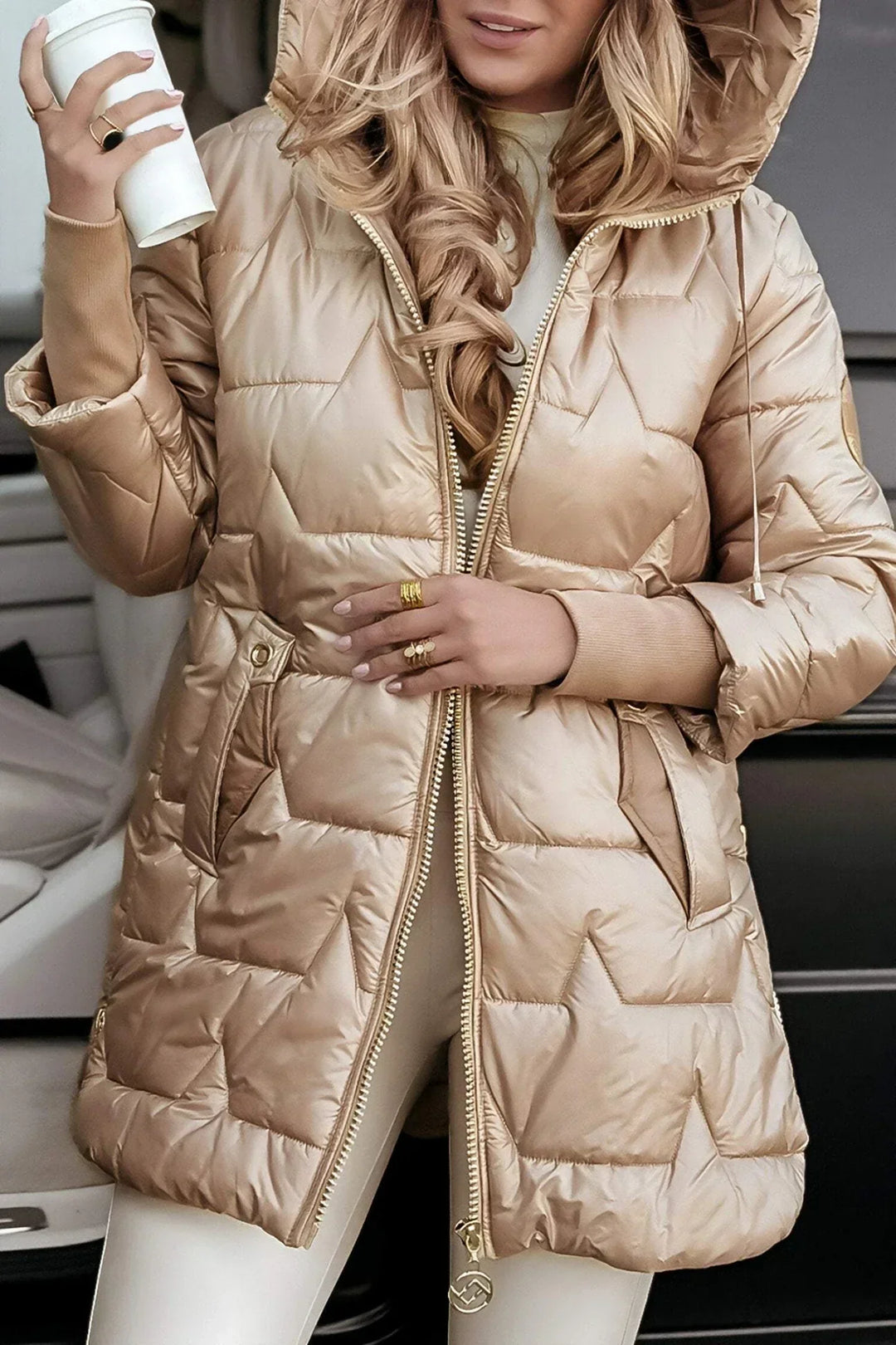 Aurelia™ | Un manteau d'hiver élégant qui vous fait rayonner