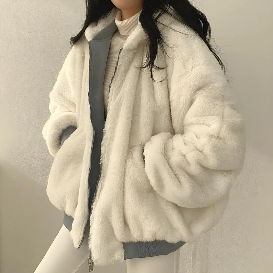 Charlotte™ | Manteau teddy réversible